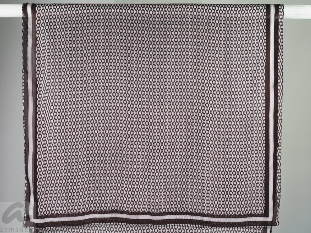 AHMADDY Seidenschal rosa graubraun